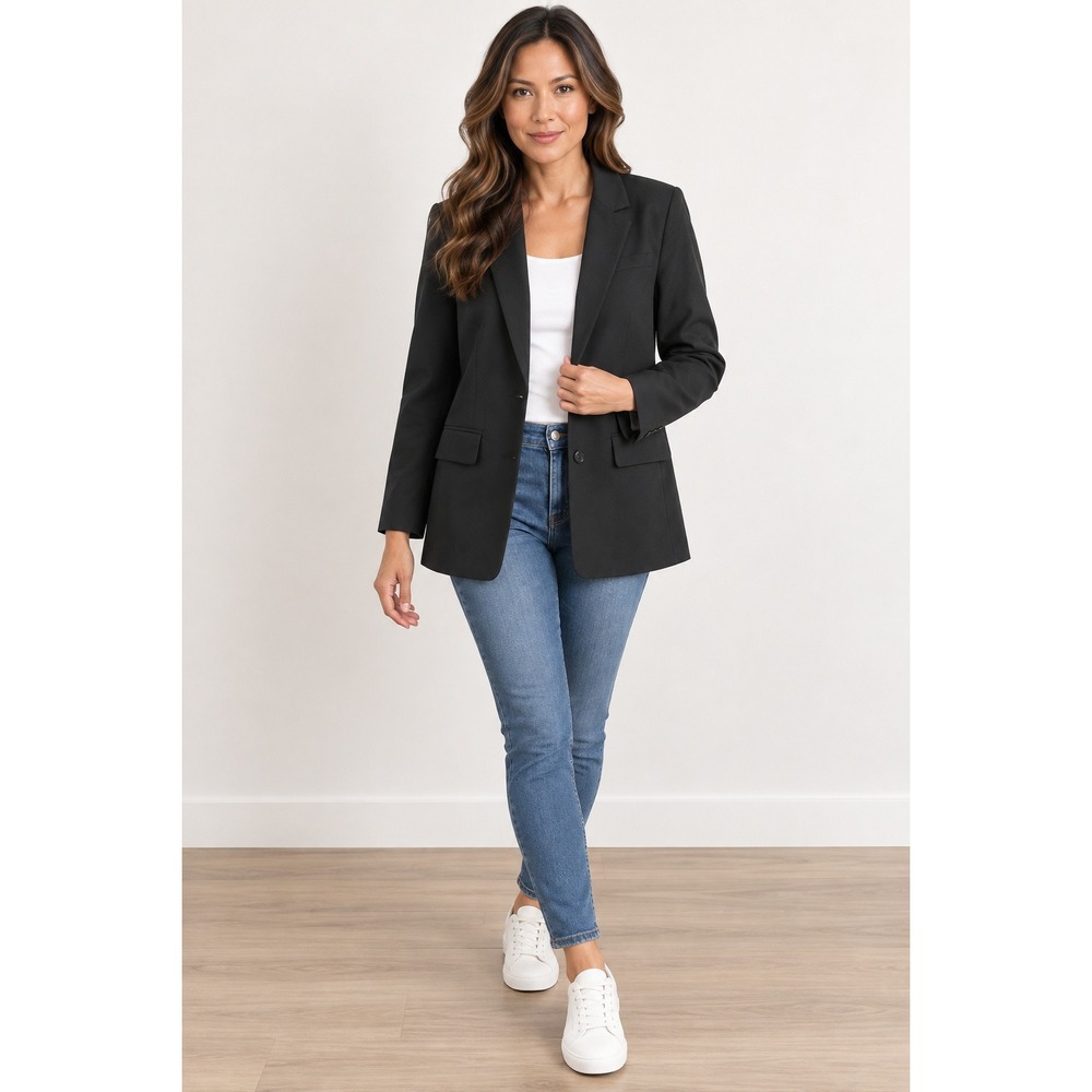 Old Navy Blazer Black Workwear Professional Minimalist Dark Academia XS Office